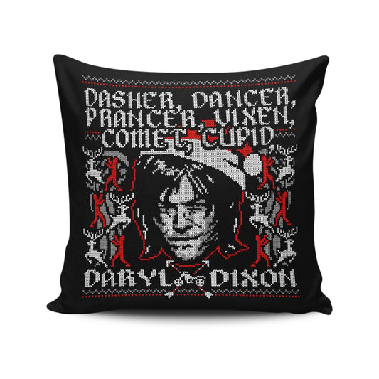 Dasher, Dancer and Dixon - Throw Pillow