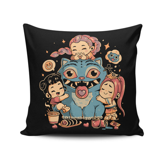 Demon Huggers - Throw Pillow