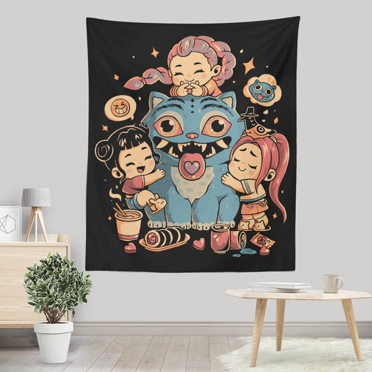 Demon Huggers - Wall Tapestry