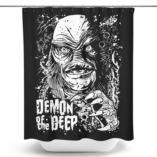 Demon of the Deep - Shower Curtain