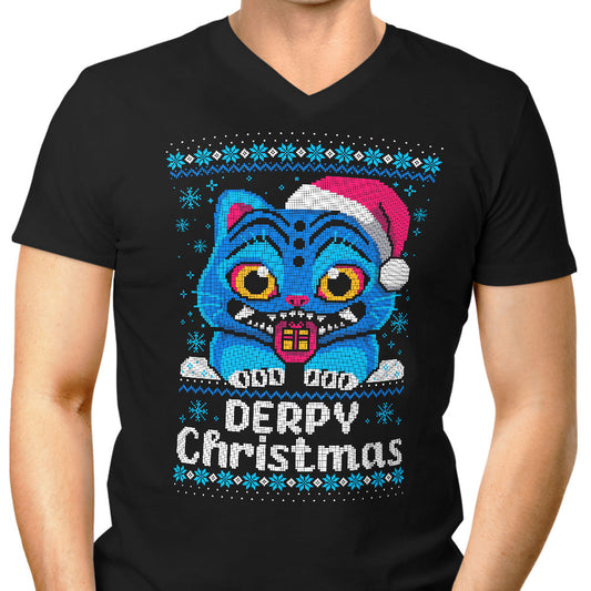 Derpy Christmas Sweater - Men's V-Neck