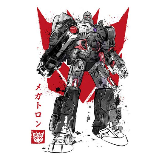 Destruction Sumi-e - Shower Curtain