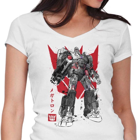 Destruction Sumi-e - Women's V-Neck