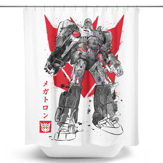 Destruction Sumi-e - Shower Curtain