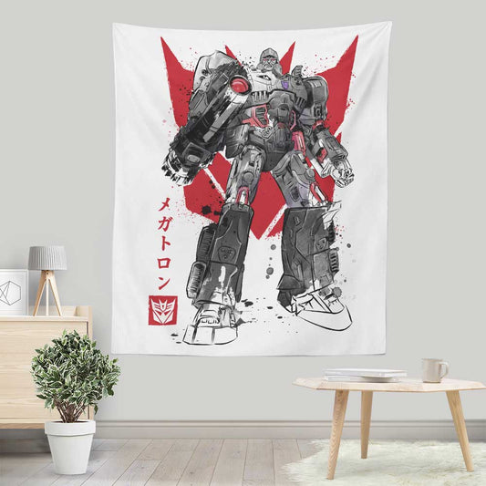 Destruction Sumi-e - Wall Tapestry