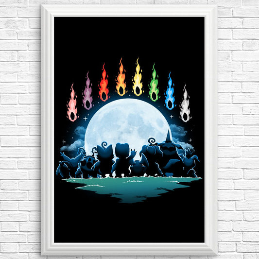 Digital Moon - Posters & Prints