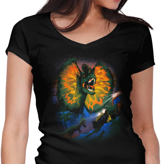 Dilophosaurus - Women's V-Neck