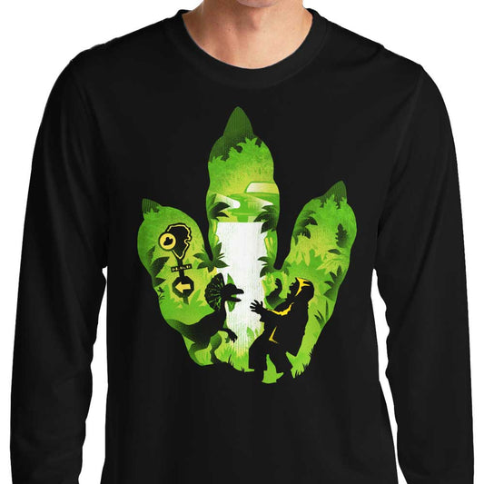 Dilophosaurus Footprint - Long Sleeve T-Shirt