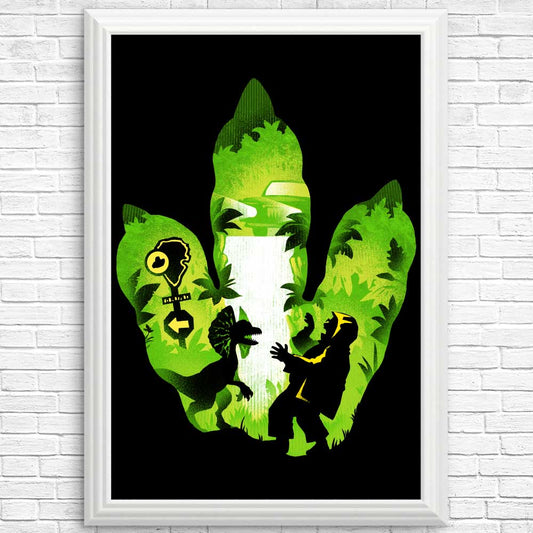 Dilophosaurus Footprint - Posters & Prints