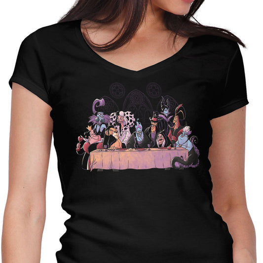 Dinner of Villains - Women's V-Neck