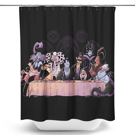 Dinner of Villains - Shower Curtain