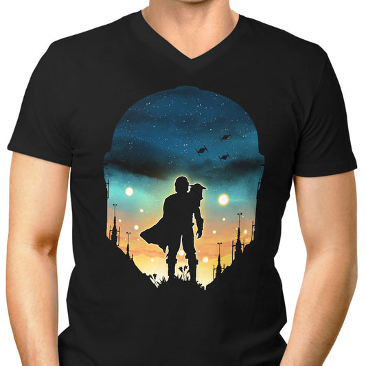 Djarin Sunset - Men's V-Neck