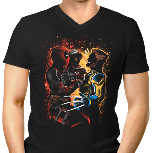 Dogpool Love - Men's V-Neck