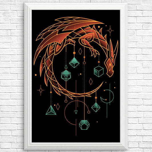 Draconic Dice Keeper - Posters & Prints