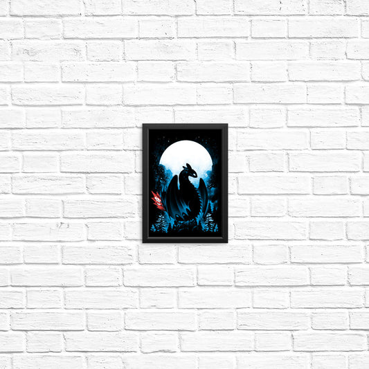 Dragon in the Moonlight - Posters & Prints