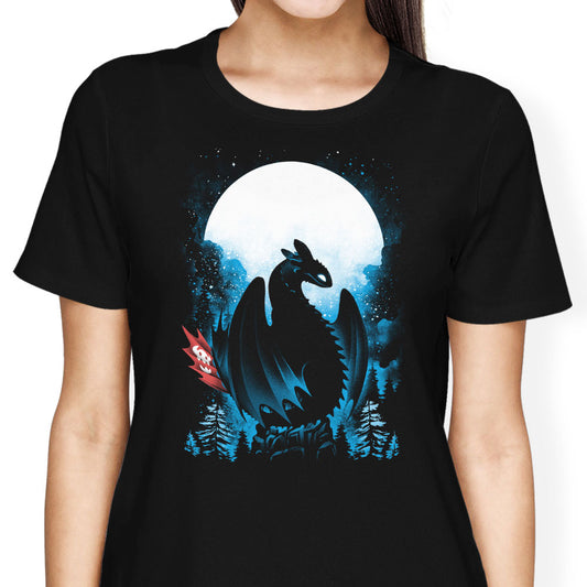 Dragon in the Moonlight - Women's Apparel