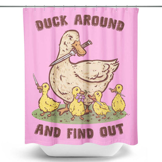 Duck Around - Shower Curtain