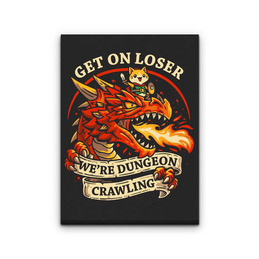 Dungeon Crawling Dragon - Canvas Print