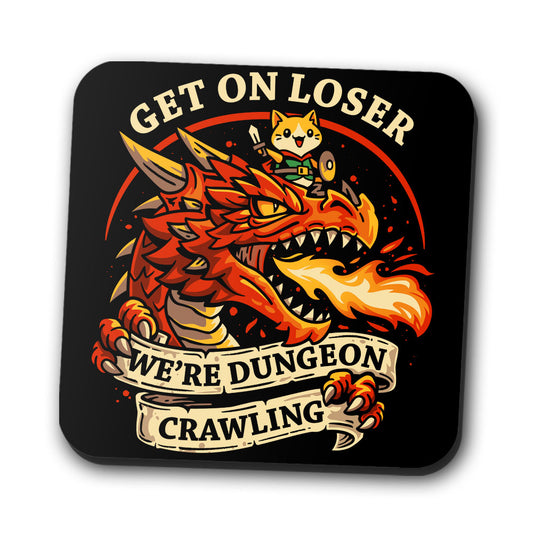 Dungeon Crawling Dragon - Coasters