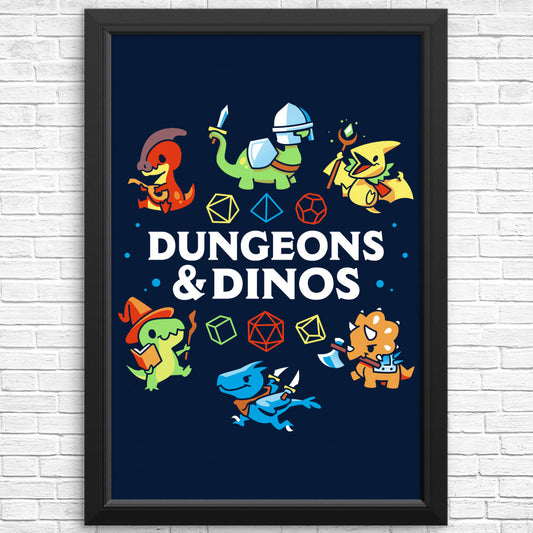 Dungeons and Dinos - Posters & Prints