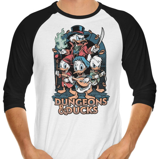 Dungeons and Ducks - 3/4 Sleeve Raglan T-Shirt