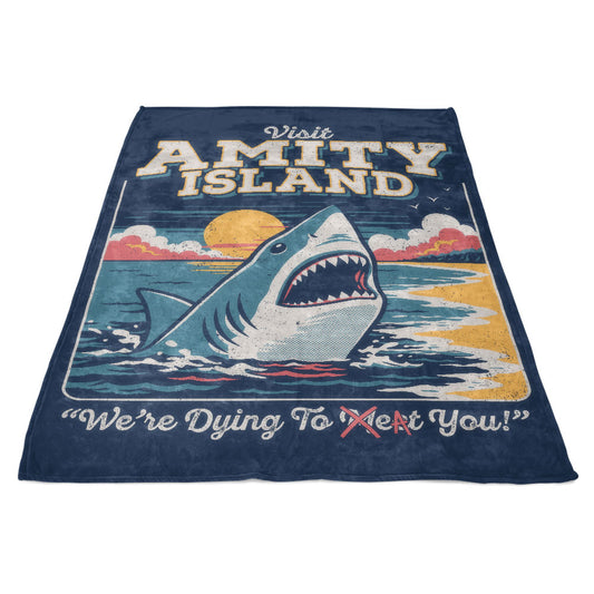 Dying to Eat You - Fleece Blanket