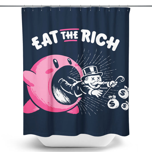 Eat the Rich - Shower Curtain
