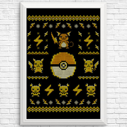 Electric Trainer Sweater - Posters & Prints