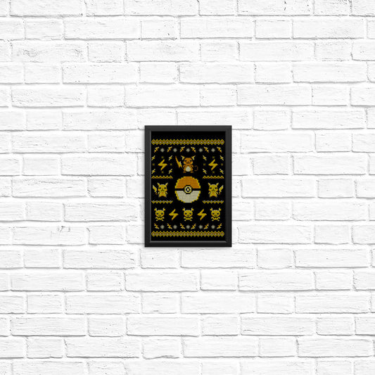 Electric Trainer Sweater - Posters & Prints