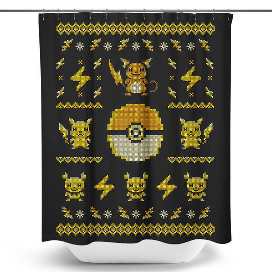 Electric Trainer Sweater - Shower Curtain