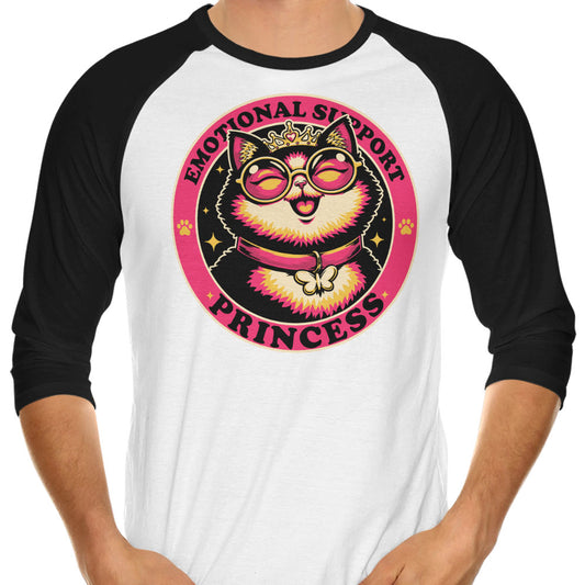 Emotional Support Princess - 3/4 Sleeve Raglan T-Shirt