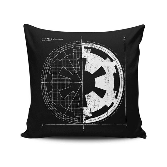 Empire Blueprint - Throw Pillow