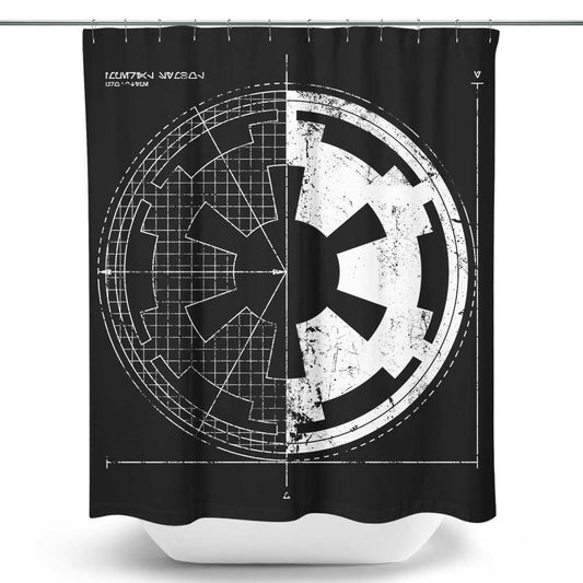 Empire Blueprint - Shower Curtain