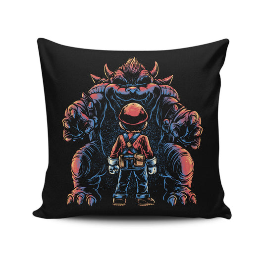 Encounter in the Castle - Throw Pillow