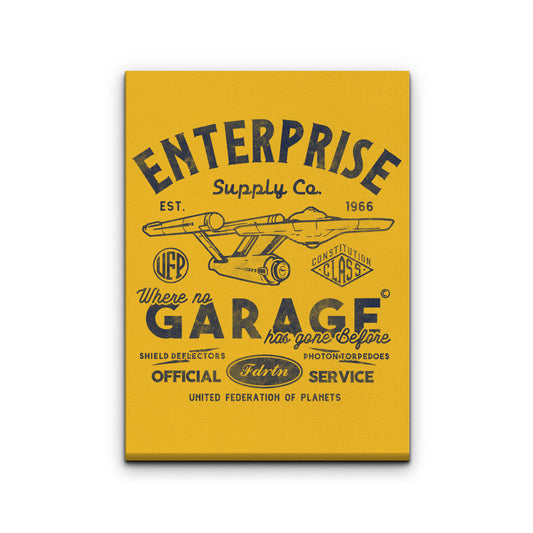 Enterprise Garage - Canvas Print