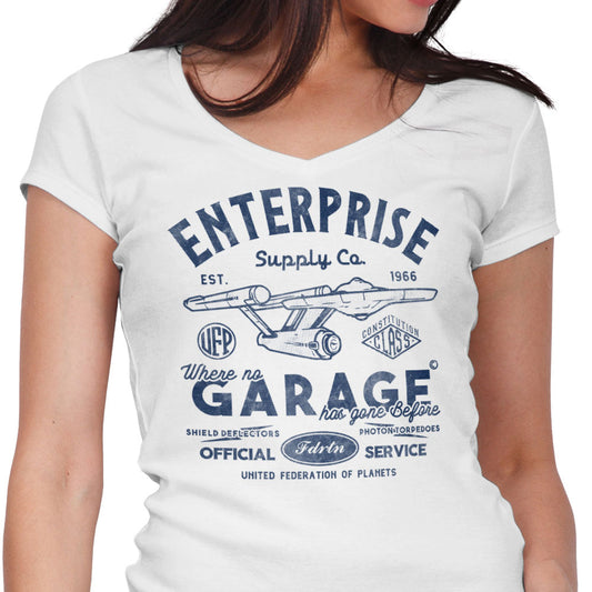 Enterprise Garage - Women's V-Neck