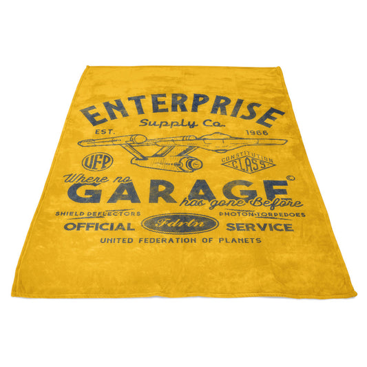 Enterprise Garage - Fleece Blanket
