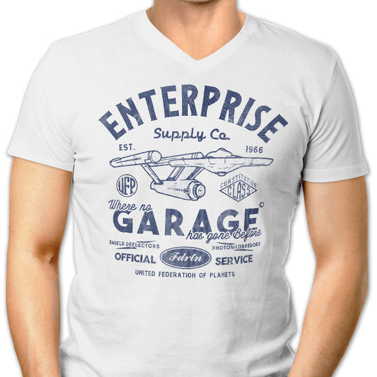 Enterprise Garage - Men's V-Neck