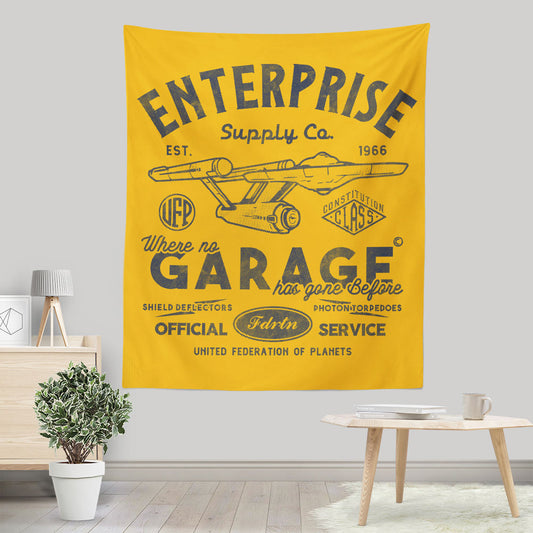 Enterprise Garage - Wall Tapestry