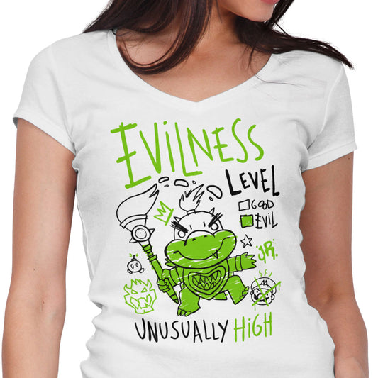 Evilness Level - Women's V-Neck