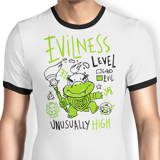Evilness Level - Ringer T-Shirt