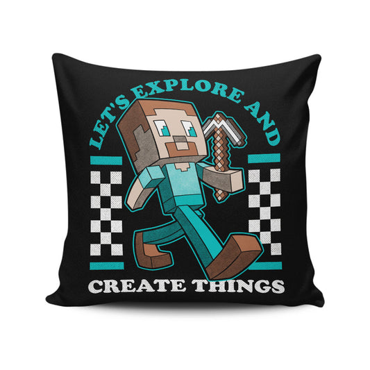 Explore and Create - Throw Pillow
