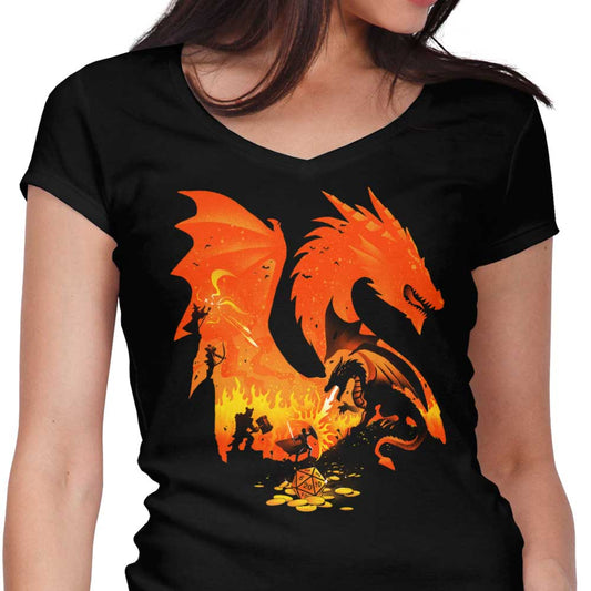 Fantasy Flames - Women's V-Neck
