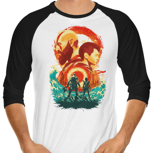 Father and Son - 3/4 Sleeve Raglan T-Shirt