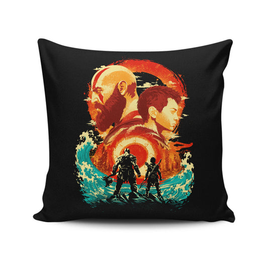 Father and Son - Throw Pillow