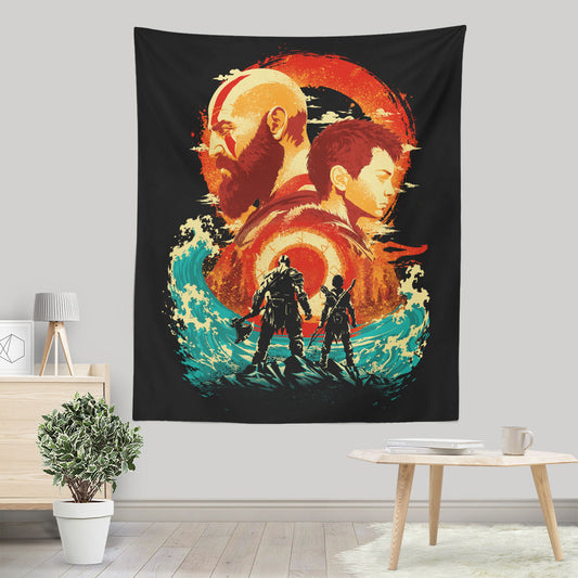 Father and Son - Wall Tapestry