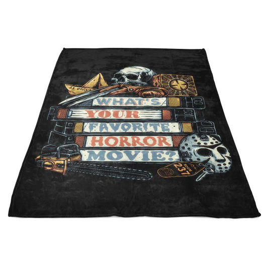 Favorite Horror Movie - Fleece Blanket