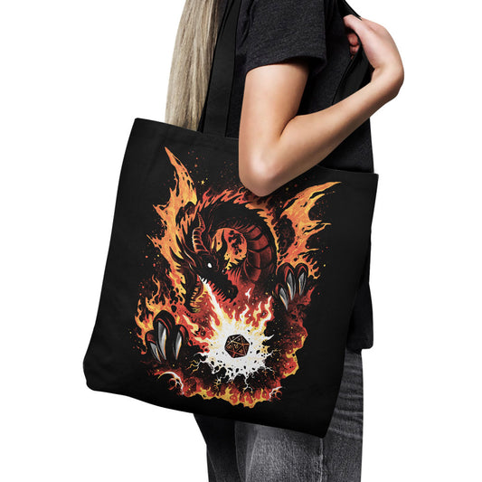 Fiery Red Dragon - Tote Bag
