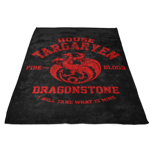 Fire and Blood - Fleece Blanket