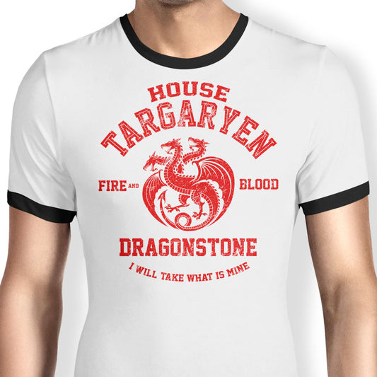 Fire and Blood - Ringer T-Shirt